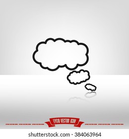 cloud thought icon