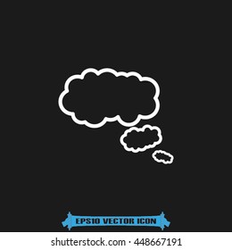 cloud thought icon vector illustration eps10.