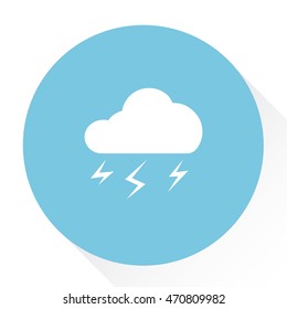 cloud thunder  icon