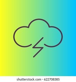 Cloud thunder icon