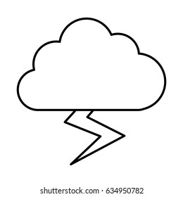 cloud with thunder icon