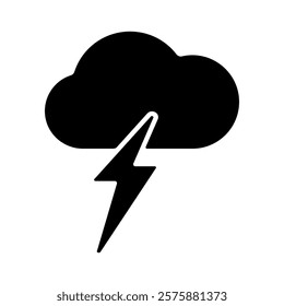 Cloud and Thunderstorm icon symbol vector illustration