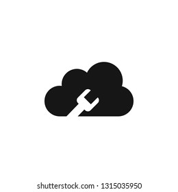 cloud tools, options. Repair tool, repair vector icon, maintenance, repairs. Vector icon