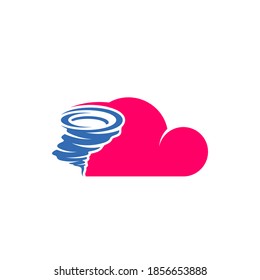 Cloud Tornado logo vector template, Creative Twister logo design concepts, icon symbol