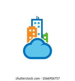Cloud Town Logo Icon Design