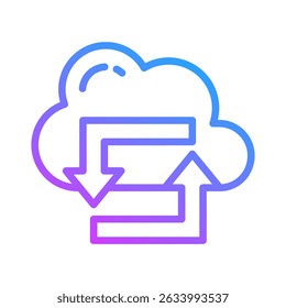 Cloud Traffic Icon Element For Design