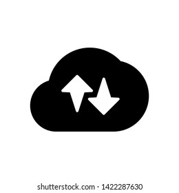 Cloud transfer data icon with for your needs such website icon, mobile app icon, add yo presentation, etc