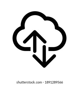 Cloud transfer icon.shate,data (vector illustration)