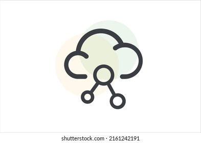 cloud transition icon vector design