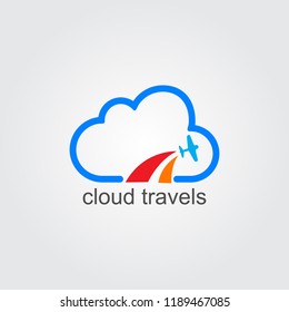 Cloud travel logo