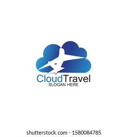 Cloud Travel logo icon design template-vector