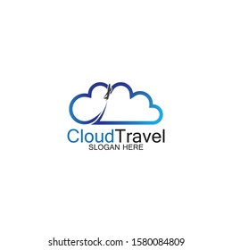 Cloud Travel logo icon design template-vector