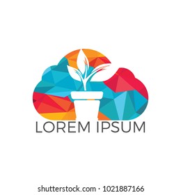 Cloud Tree Logo Design.