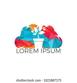 Cloud Tree Logo Design.