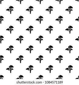 Cloud tree pattern vector seamless repeating for any web design