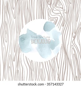 Cloud, tree texture. Hand drawn vector illustration. Line art ink sketch. Watercolor abstract background. Mixed Media, paper cut. 