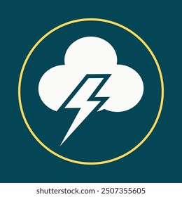 Cloud trendy icon hard abstract vector illustration colorful artwork beautiful design.eps