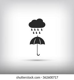 Cloud Umbrella Icon Stock Vector (Royalty Free) 362600717 | Shutterstock