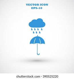 cloud and umbrella icon