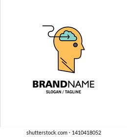 Cloud, Update, Download, Upload, User Business Logo Template. Flat Color