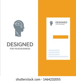 Cloud, Update, Download, Upload, User Grey Logo Design and Business Card Template. Vector Icon Template background