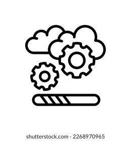 Cloud Update icon in vector. Logotype