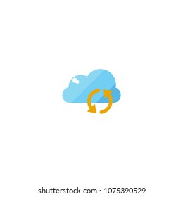 cloud update vector icon