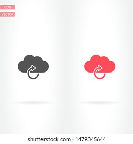 cloud update vector . Lorem Ipsum Illustration design