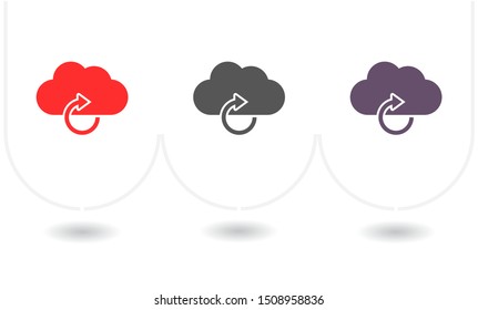 cloud update vector . Lorem Ipsum Illustration design