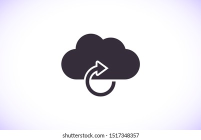 cloud update vector . Lorem Ipsum Illustration design