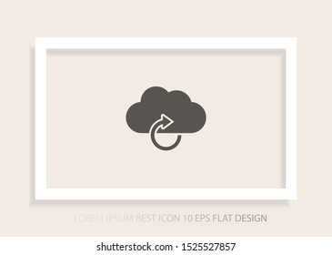 cloud update vector . Lorem Ipsum Illustration design