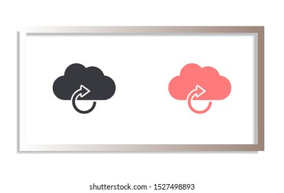 cloud update vector . Lorem Ipsum Illustration design
