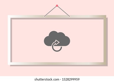 cloud update vector . Lorem Ipsum Illustration design