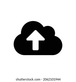 cloud upload alt Icon. Flat style design isolated on white background. Vector illustration