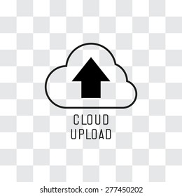 Cloud upload application web icon