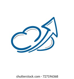 cloud upload arrow