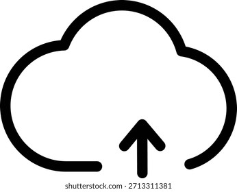 Pfeilzeilensymbol für Cloud-Uploads