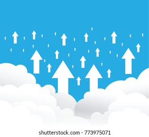 cloud upload background