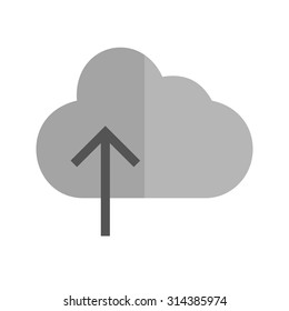 Cloud, upload, data icon vector image. Can also be used for phone and communication. Suitable for use on web apps, mobile apps and print media.