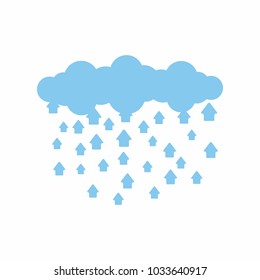 Cloud Upload Download Logo Icon