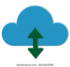 Icono de sincronización de Descarga de Cargar en la nube