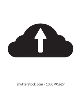 Cloud Upload File Storage Icon Vector Illustration Design