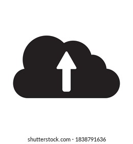 Cloud Upload File Storage Icon Vector Illustration Design