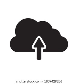 Cloud Upload File Storage Icon Vector Illustration Design