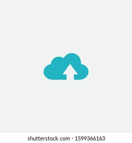 cloud upload graphic element Illustration template design