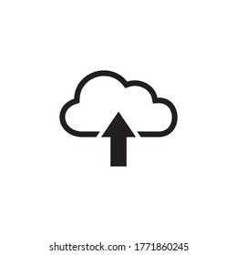 cloud upload icon , cloud data and service icon