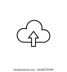 Ícone de Carregamento de Nuvem para Armazenamento de Dados