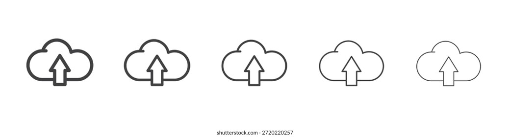 Design de ícone de upload de nuvem, logotipo, aplicativo, UI. Ilustração vetorial, EPS