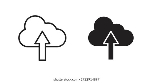 Icono de Cargar en la nube diseña colección para móvil, interfaz de usuario, Web.