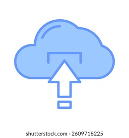 Cloud Upload Icon Element for Design
